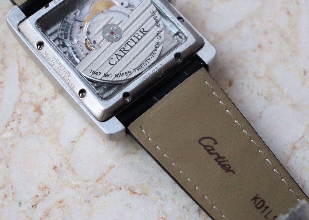 CARTIER TANK MC W5330003 STAINLESS STEEL BEZEL