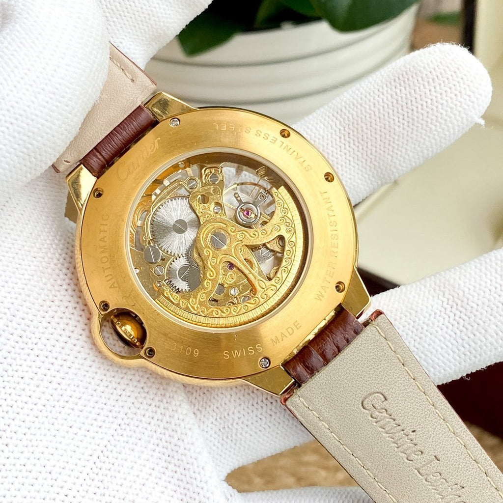 CARTIER BALLON BLEU 44MM SKELETON DIAL