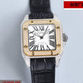 CARTIER SANTOS 100XL 42MM DIAMOND GOLD BEZEL