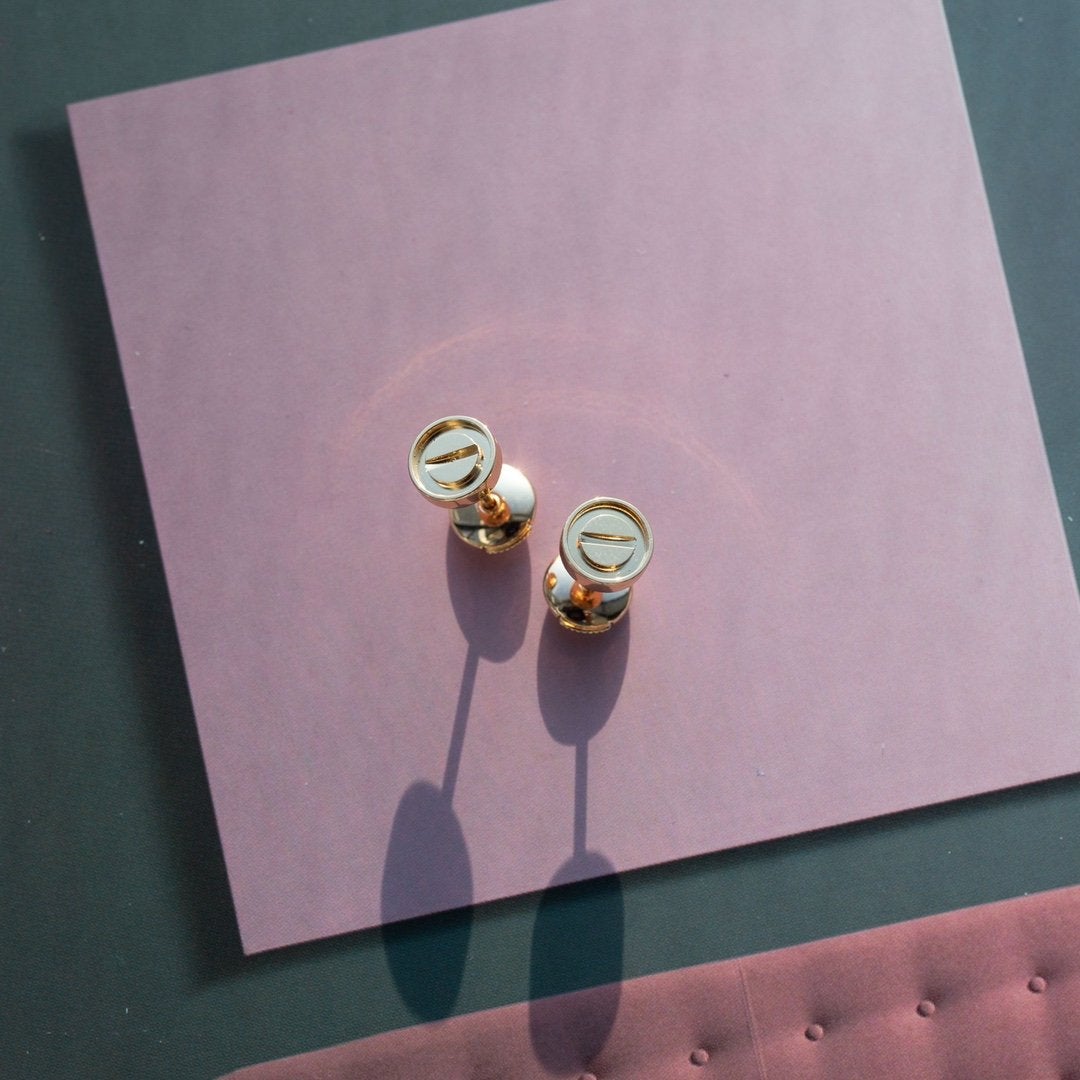 CARTIER LOVE EARRINGS PINK GOLD 7.2MM
