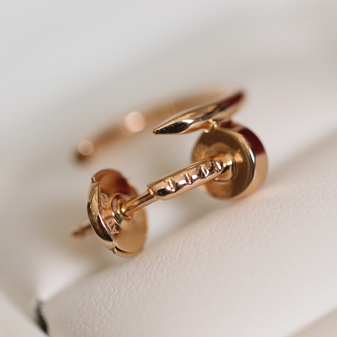 CARTIER JUSTE EARRINGS PINK GOLD
