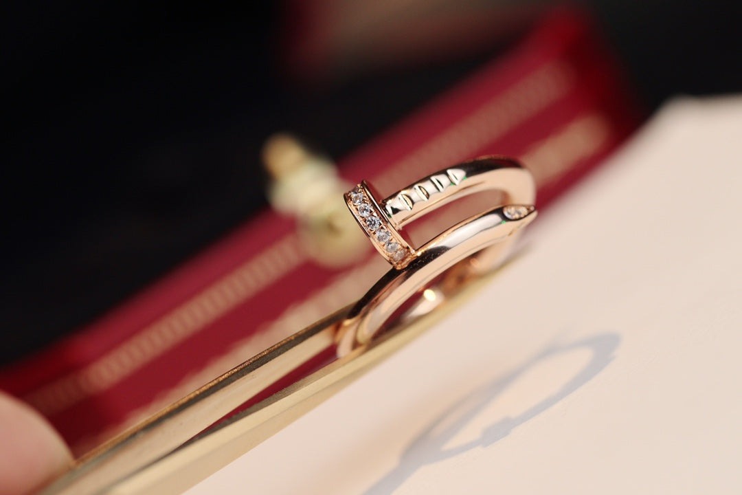 CARTIER JUSTE RING 2.65MM PINK GOLD DIAMOND