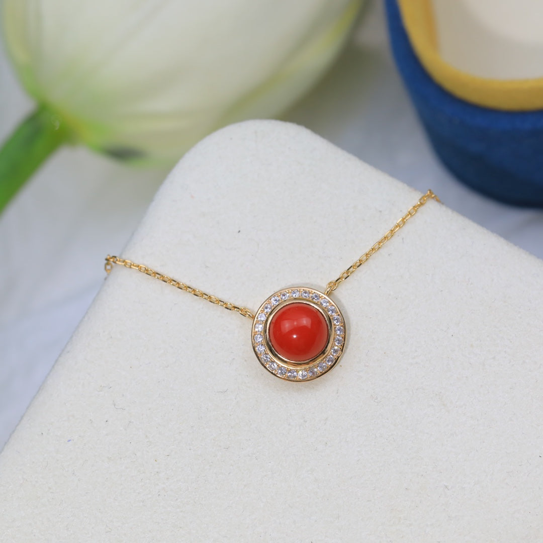 PIAGET POSSEISION CARNELIAN DIAMOND NECKLACE