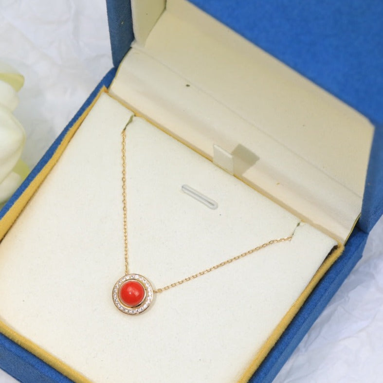 PIAGET POSSEISION CARNELIAN DIAMOND NECKLACE