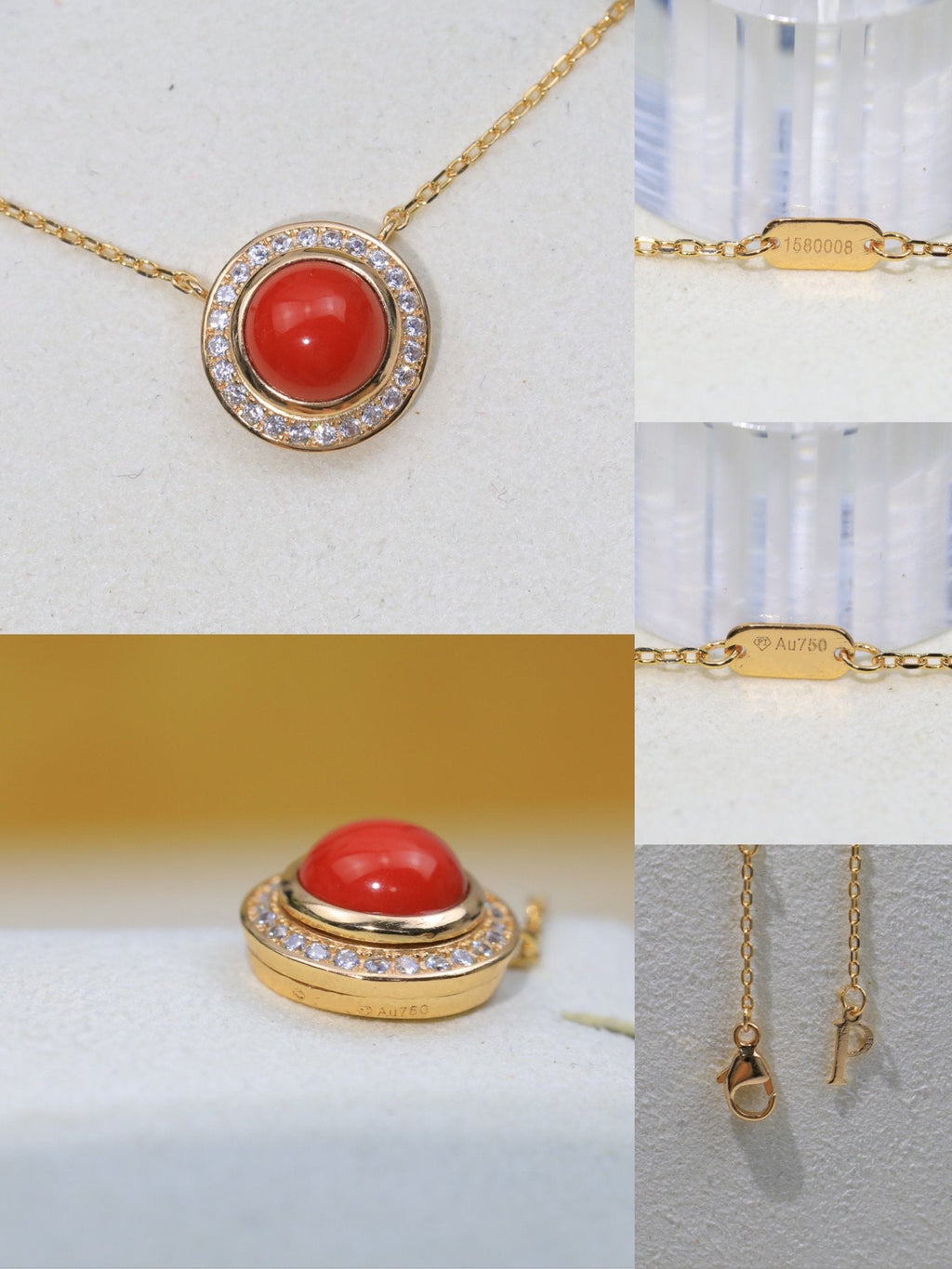 PIAGET POSSEISION CARNELIAN DIAMOND NECKLACE