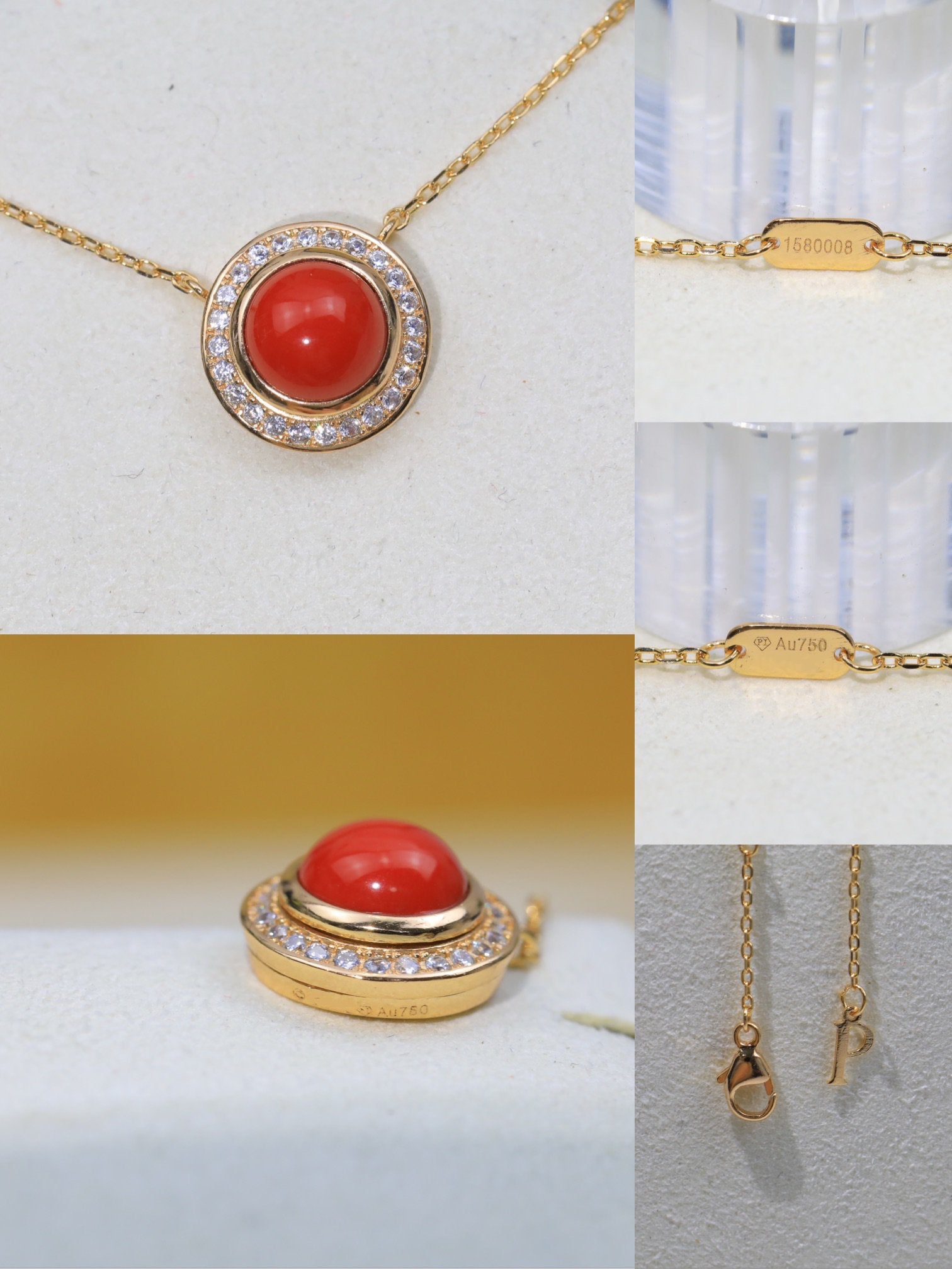 PIAGET POSSEISION CARNELIAN DIAMOND NECKLACE