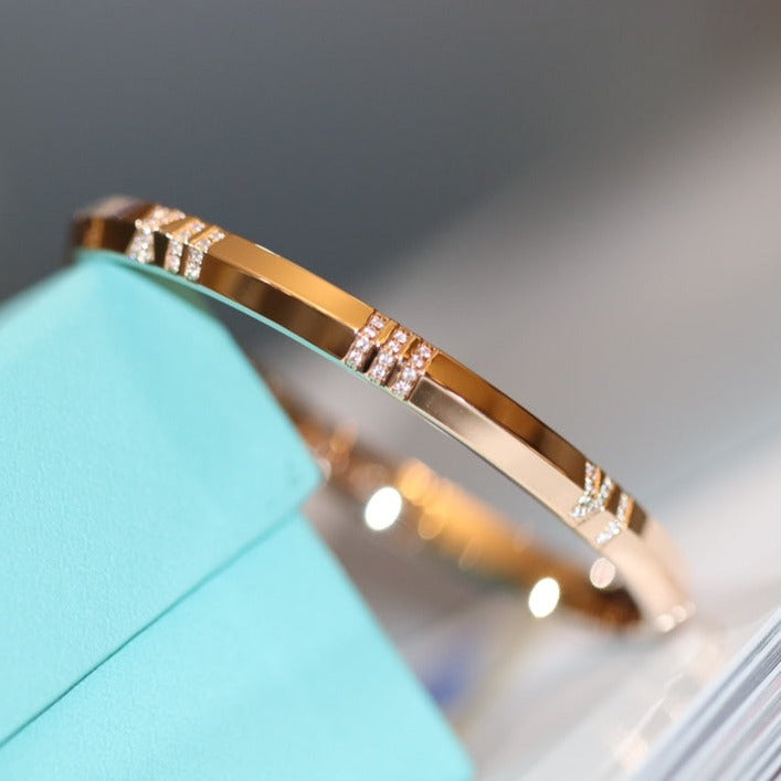 TIFFANY ATLAS X PINK GOLD BRACELET