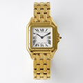 CARTIER PANTHERE 27MM GOLD CASE WHITE DIAL