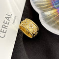 Van Cleef & Arpels PERLEE DIAMOND LARGE RING