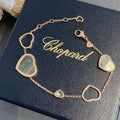 CHOPARD HAPPY HEART DARK MOP PINK GOLD BRACELET