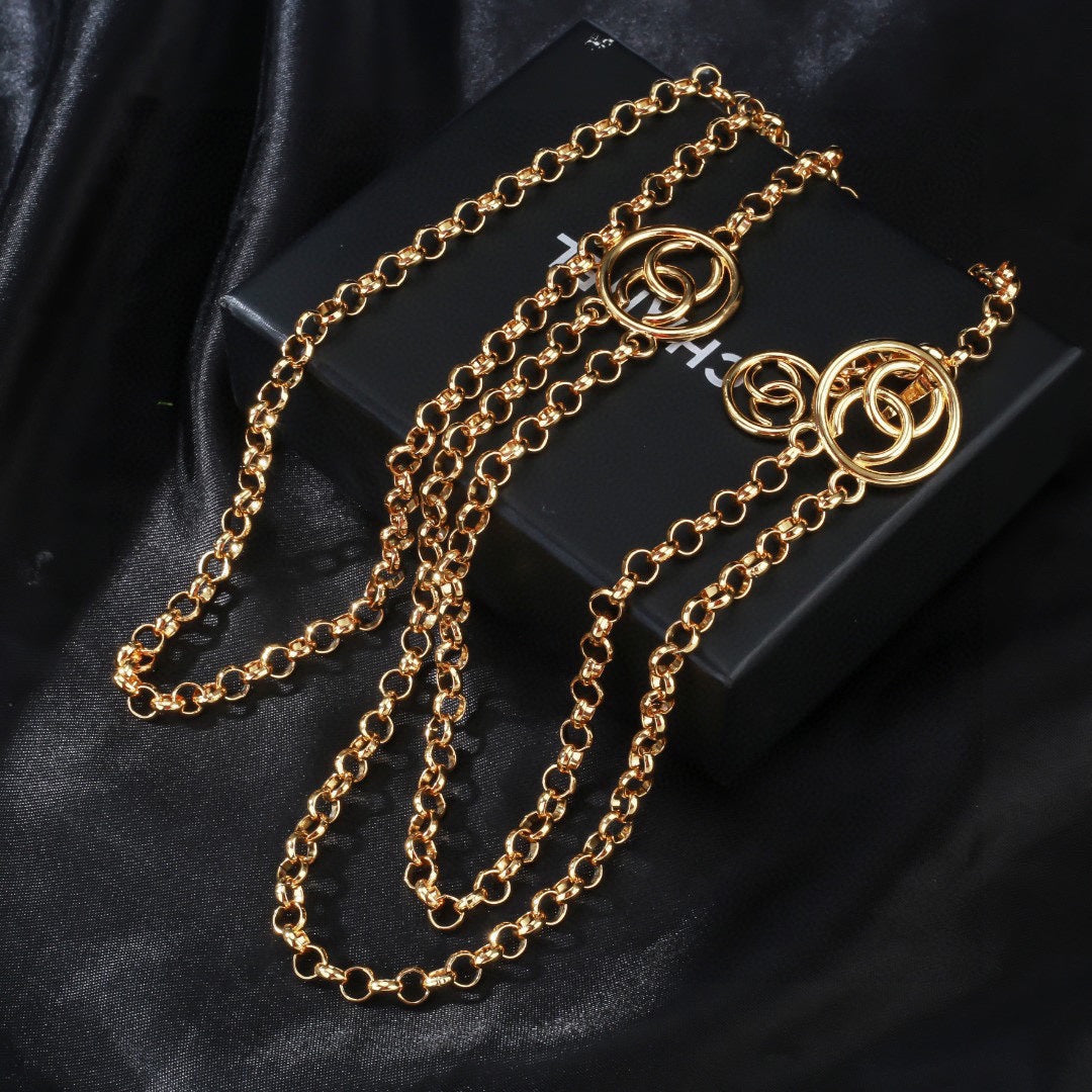 CHANEL 25S CHAIN BELT IN GOLD METAL 615892