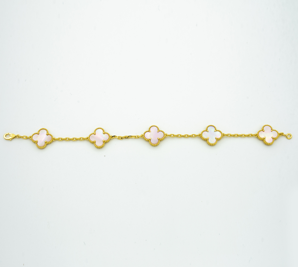 Van Cleef & Arpels CLOVER BRACELET 5 MOTIF MOP