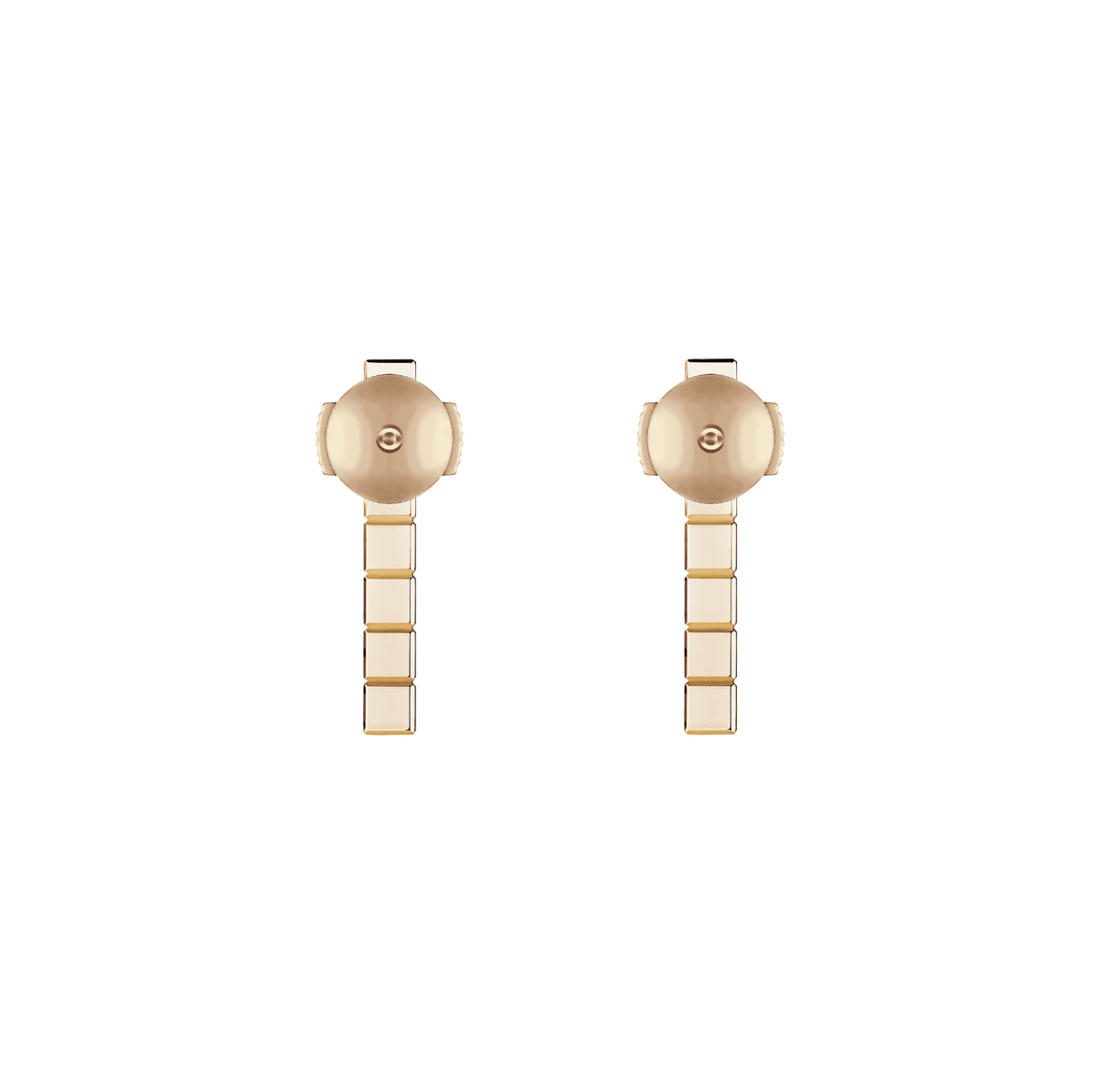 CHOPARD ICE CUBE PINK GOLD EARRINGS