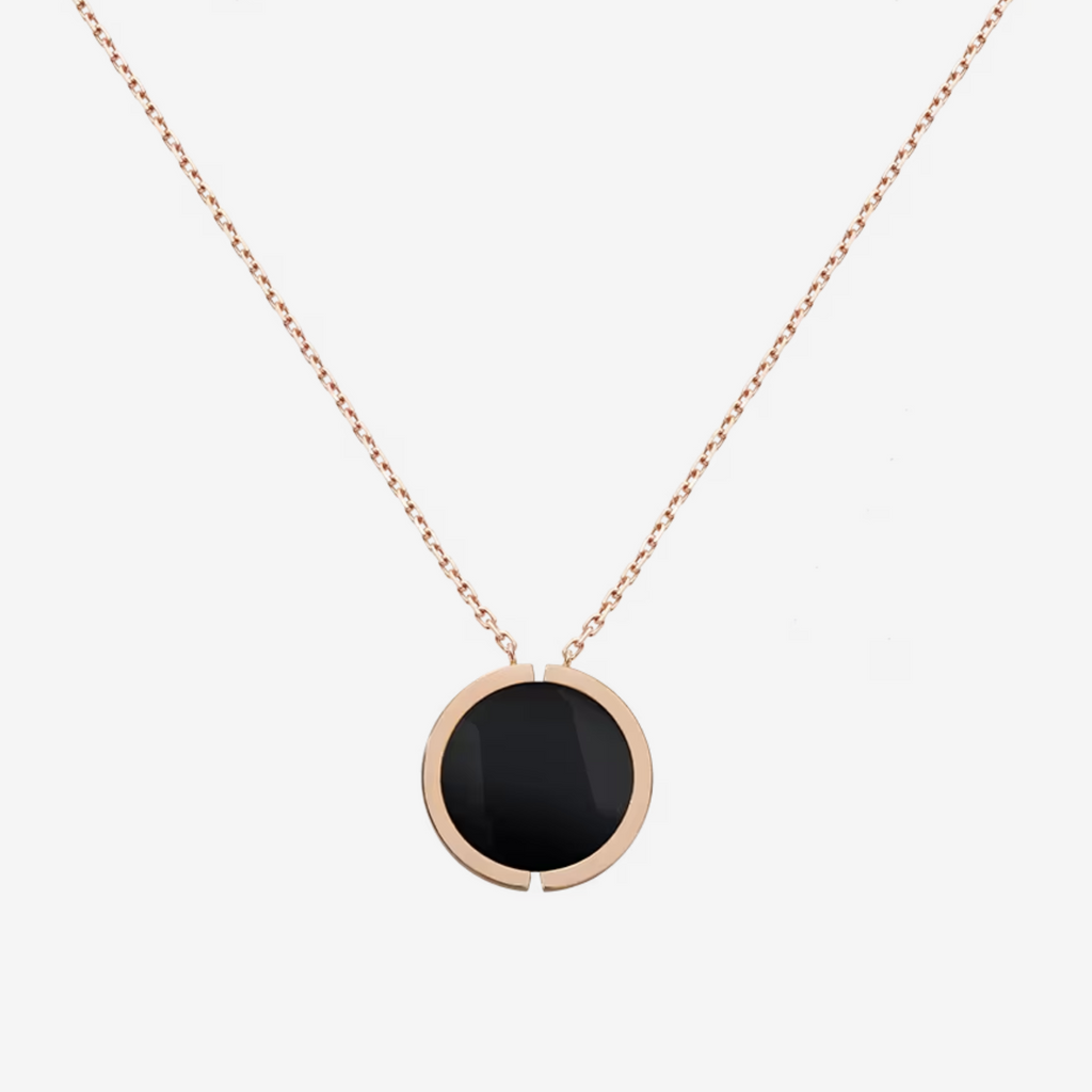 FRED CHANCE INFINIE LUCKY MEDALS PINK GOLD NECKLACE
