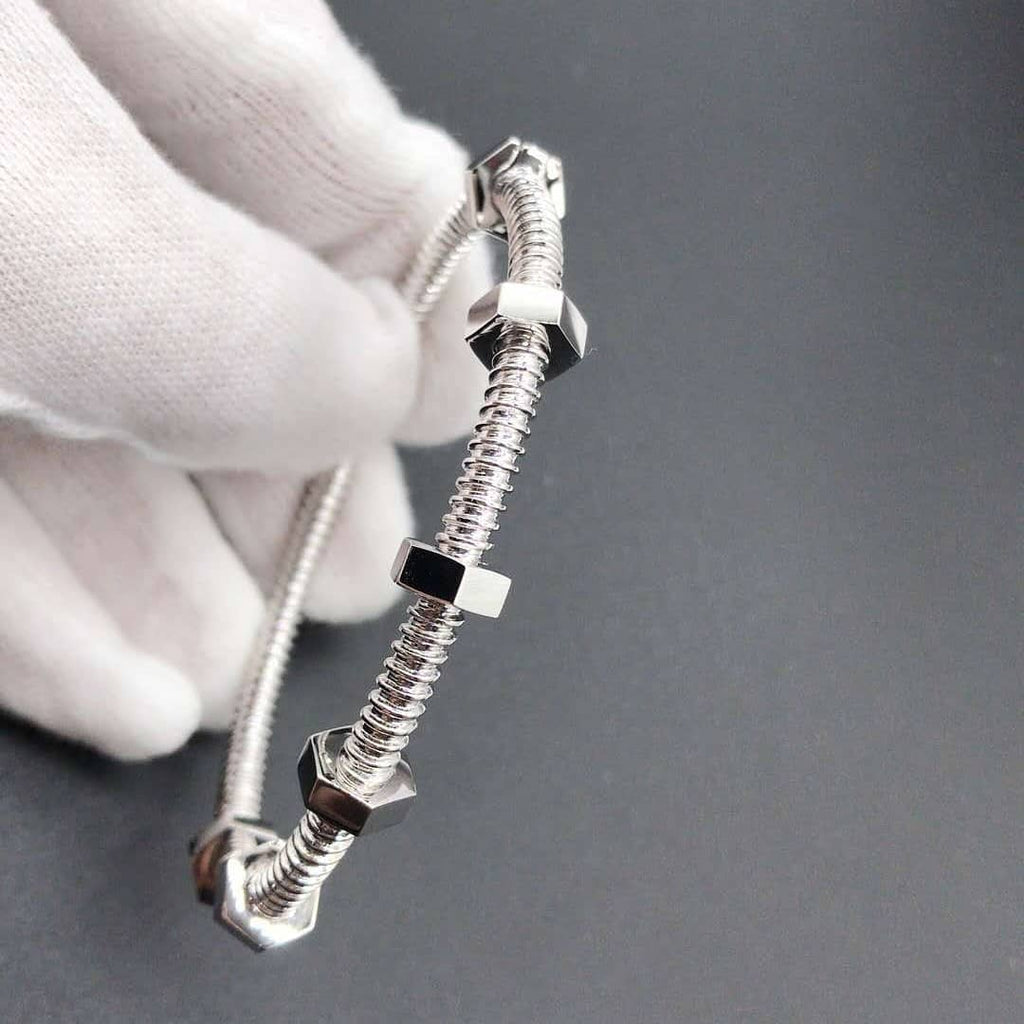 CARTIER NUTS AND BOLTS SILVER BRACELET