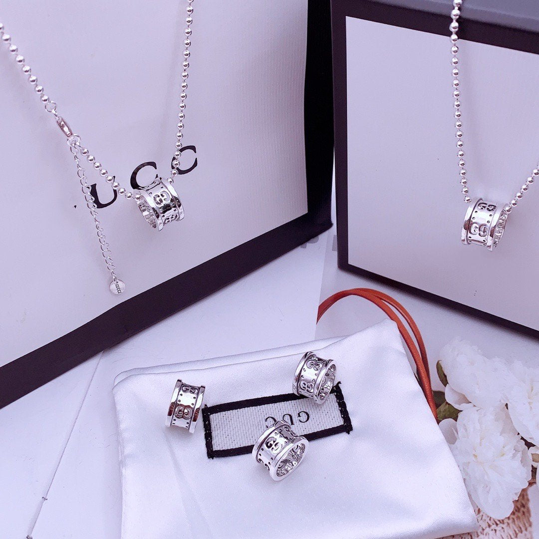 GUCCI NECKLACE  ICON WHITE GOLD