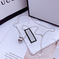 GUCCI NECKLACE  ICON WHITE GOLD