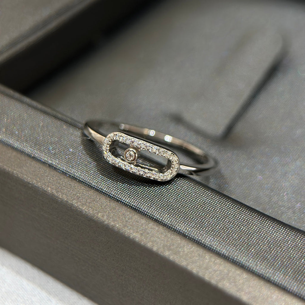 MESSIKA MOVE UNO SILVER DIAMOND RING