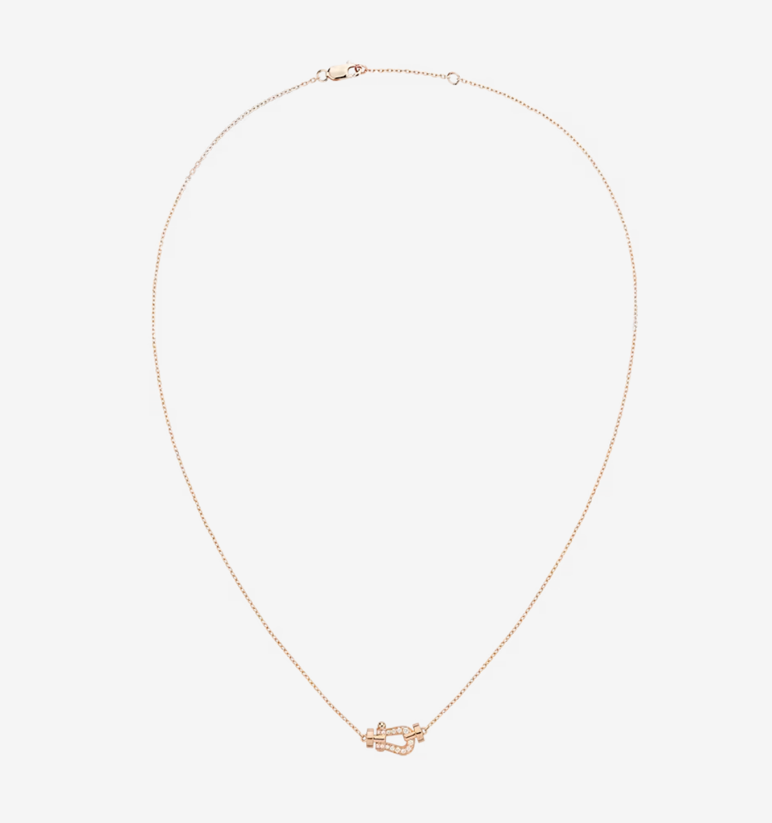 FRED FORCE 10 DIAMOND PINK GOLD NECKLACE MINI MODEL