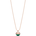 PIAGET POSSEISSION DIAMOND PINK GOLD MALACHITE NECKLACE