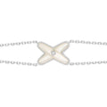 CHAUMET JEUX BRACELET WHITE MOP SILVER 1 DIAMOND