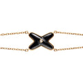 CHAUMET JEUX BRACELET ONYX PINK GOLD 1 DIAMOND