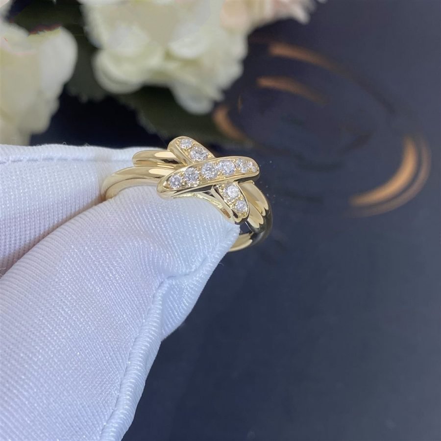 CHAUMET JEUX DE GOLD DIAMOND RING