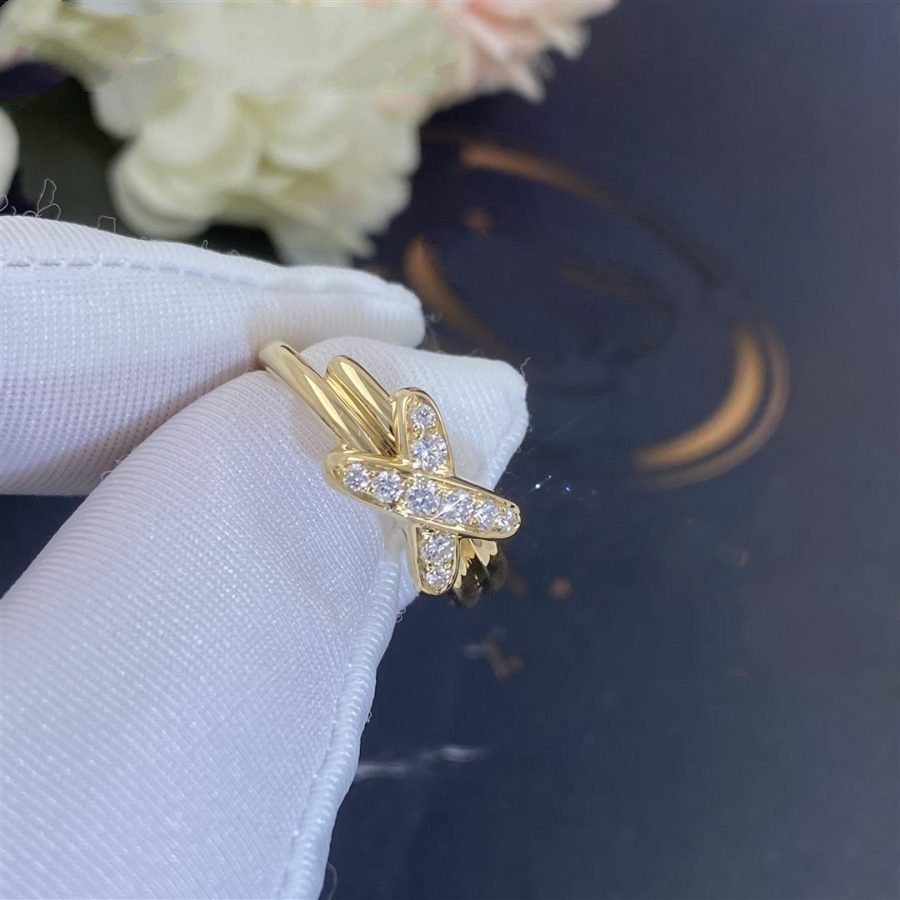 CHAUMET JEUX DE GOLD DIAMOND RING