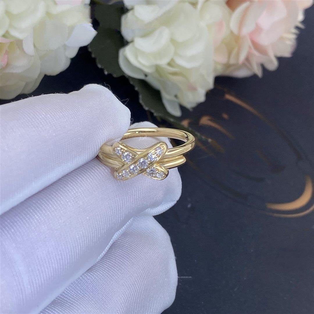 CHAUMET JEUX DE GOLD DIAMOND RING