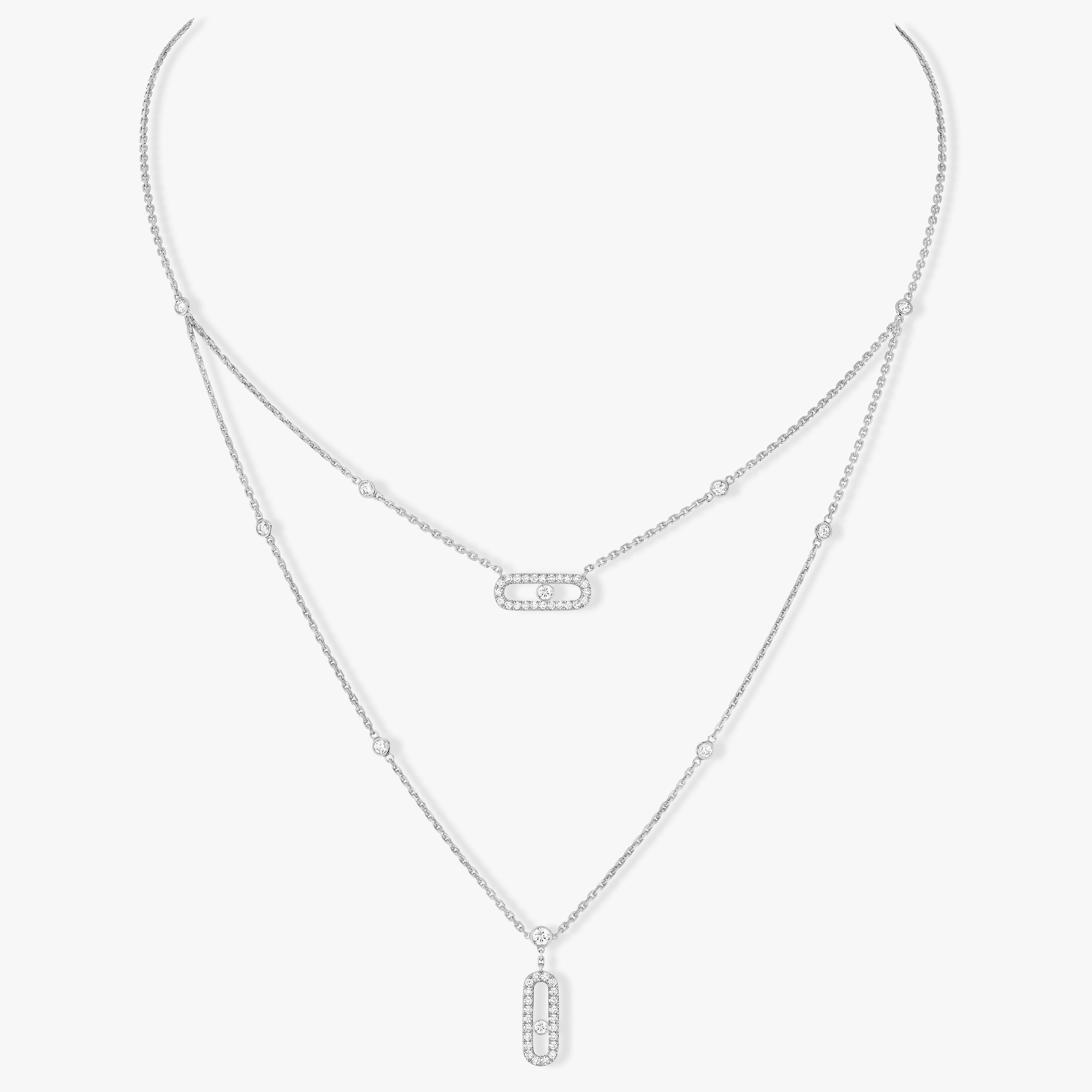 MESSIKA MOVE 2 ROW DIAMOND NECKLACE