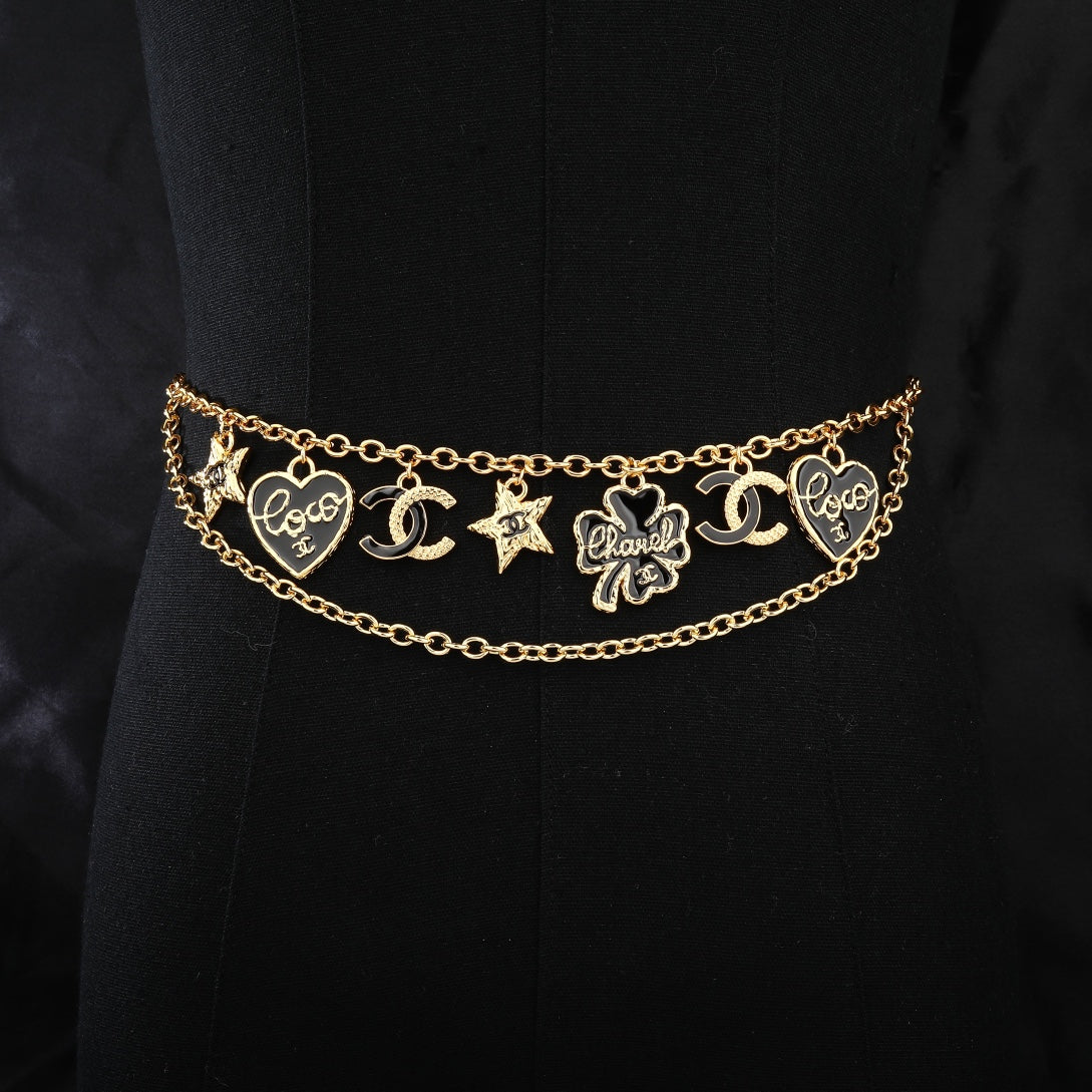 CHANEL 25S GOLD CHAIN BELT 611795