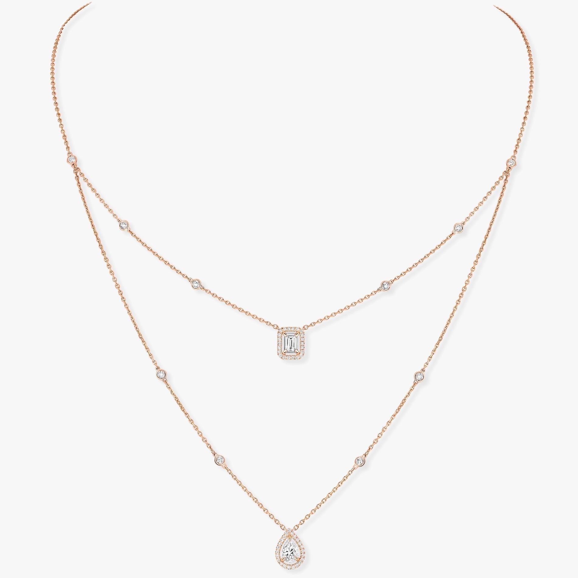 MESSIKA MY TWIN 2 ROW DIAMOND NECKLACE