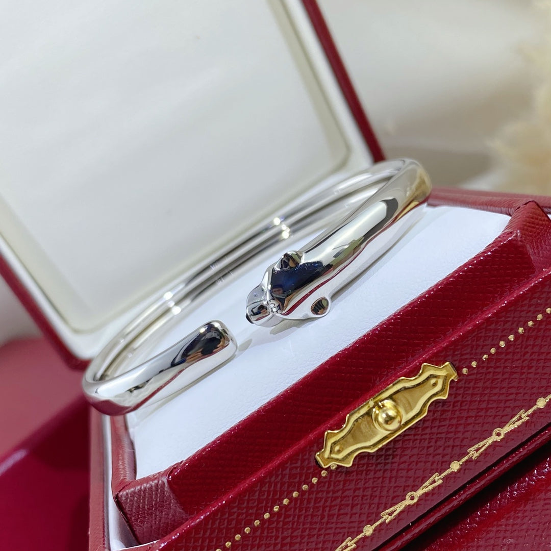 CARTIER PANTHERE SILVER OPEN BRACELET