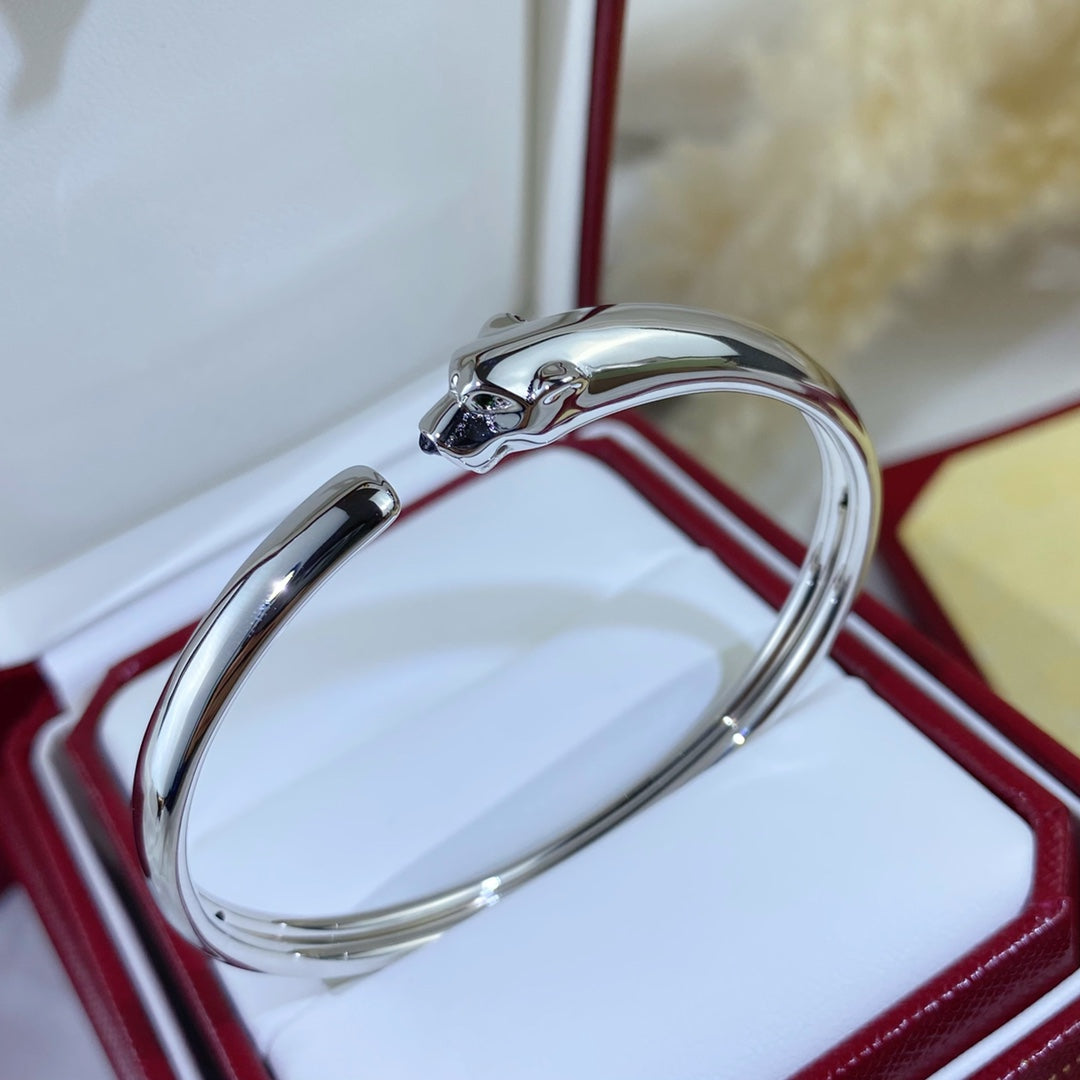 CARTIER PANTHERE SILVER OPEN BRACELET