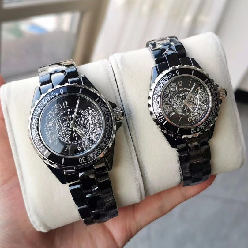 CHANEL J12 Quartz 20Th Anniversary Black Ceramic
