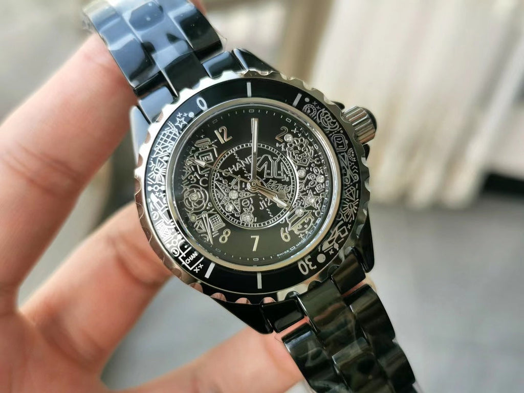 CHANEL J12 Quartz 20Th Anniversary Black Ceramic