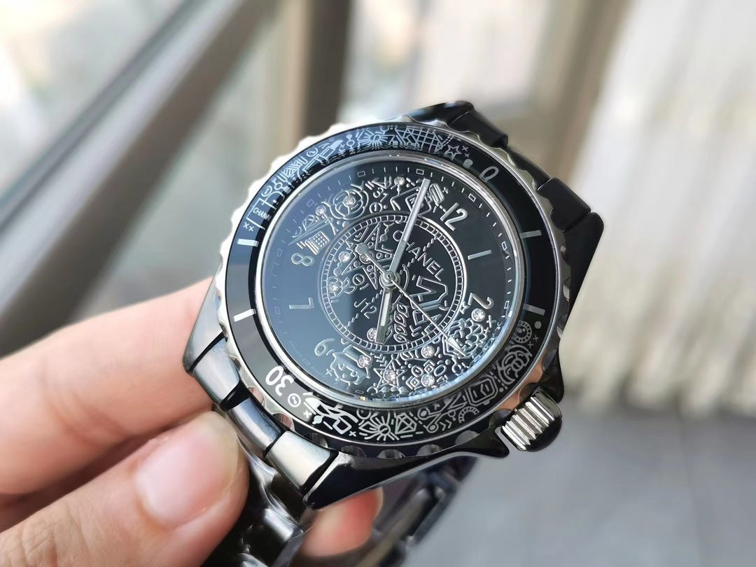 CHANEL J12 Quartz 20Th Anniversary Black Ceramic